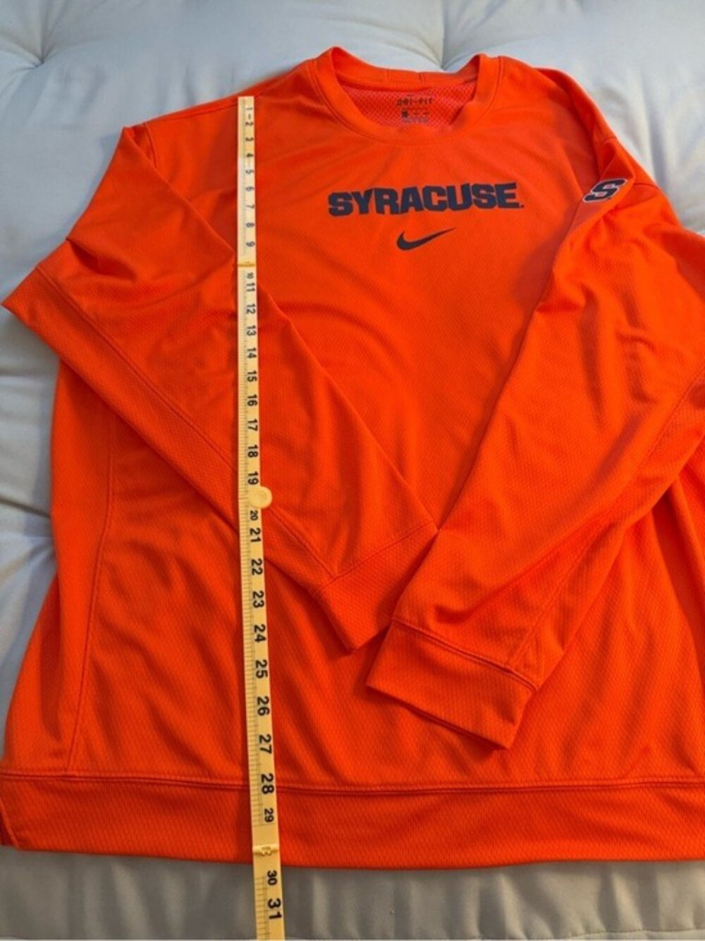 Nike Syracuse Orange Dri-FIT Pullover Sweatshirt Men’s XXL Orange Long Sleeve - Picture 7 of 9